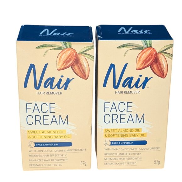 2 New Nair Hair Remover Face Cream 57g - Picture 1 of 2